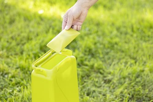 Kerbl Hobbyfarming Futterautomat mit Standfüßen, Automatische Futterzufuhr, Inkl. Standfüße, Abnehmbarer Deckel, Wetterbeständig, Leichte Reinigung, Transparenter Behälter, Für Geflügel, 5,5l, grün