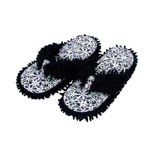 Snoozies Fuzzy Flip Flop Pedicure Slippers for Women Indoor, Washable Fluffy Thong Slippers, Comfortable Open Toe House Slippers Non-Skid Sole, Spa Gifts - Main Image