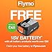 Flymo 18V SimpliMow 320 Cordless Lawn Mower – Lightweight, Quiet, Cuts up to 200m² - for medium sized UK lawns), 32cm Width, Battery & Charger