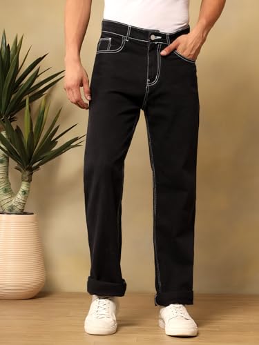 Image of KOTTY Mens Solid|Mid Rise| Coin Pocket|Button|Ankle Length|5 Pocket Jeans