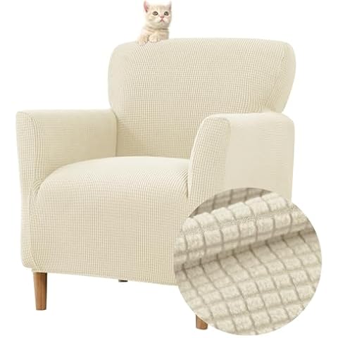 Highdi Housse Fauteuil Extensible Beige Cover