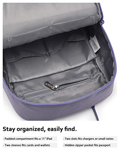 Hotstyle Bestie Mini Backpack Purse Small Bag With Multiple Pockets, Little Size Cute For Day Tirp, Travel & Everyday, Lavender #TOP5