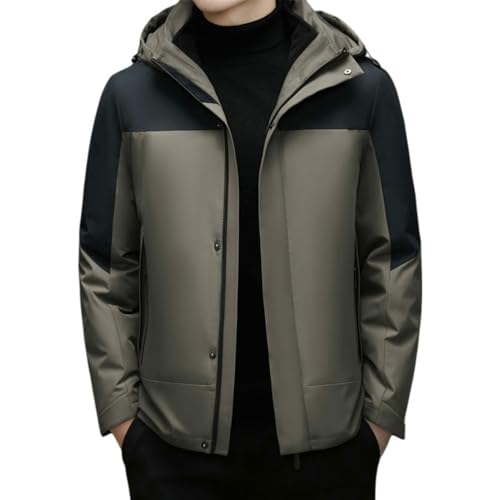 Doudoune courte à capuche homme avec doublure amovible noire