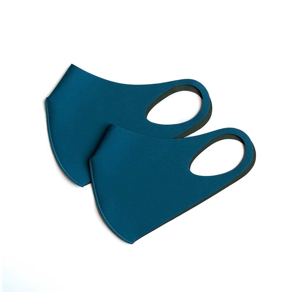 maskfactory color Everyday aerosilver, reusable, breathable, washable Face Mask, Made In Korea (Teal Blue - Khaki Green)