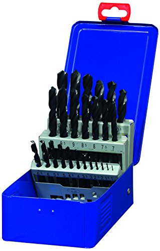 IRWIN 10502504 IW10502504 Coffret métal 25 forets hss pro taillés meulés ø 1 à 13 mm x 0,5, Argent