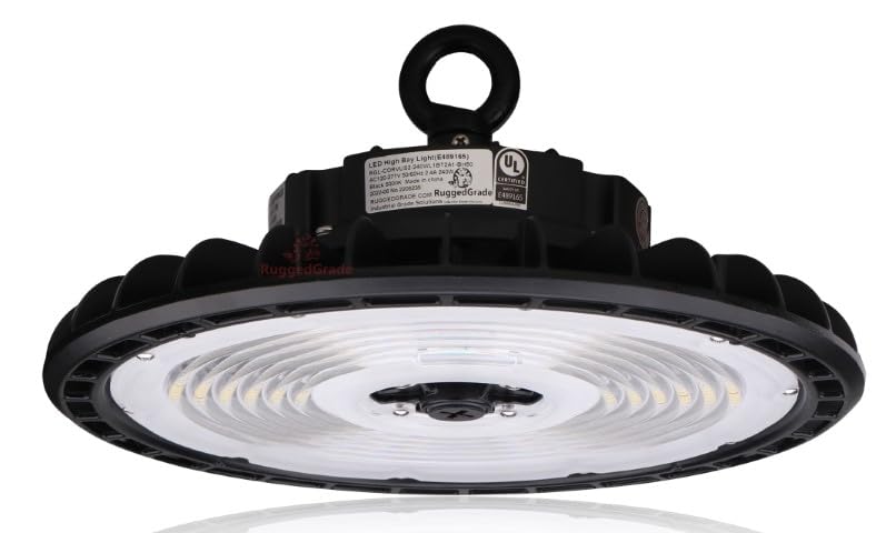 240 Watt LED High Bay UFO Corvus Series Lights - 34,800 Lumen - 3.3ft cord - 5000K Bright White