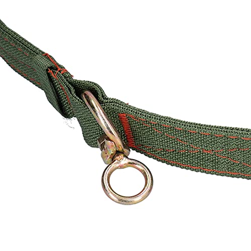 OKAT Vieh-Traktionsgurt, zweireihiges Loch-Canvas-Rinderhalsband, vierlagig für Weide für Rinder für die Viehversorgung für Kühe(Mittel)