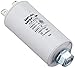Condensador de Arranque del Motor, 6µF, 450 V, 30 x 58 mm, Conector M8, Miflex, 6uF