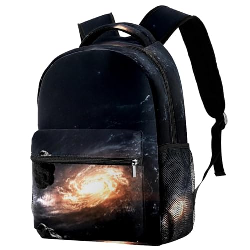 Sac à dos d'école galaxie multicolore pour les cours et le week-end