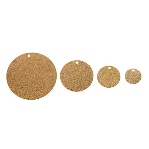 SM SunniMix 20 stuks ronde identificatieplaatjes charms hangers DIY halsketting armband hanger herensieraden - 18 karaat… - Afbeelding 3