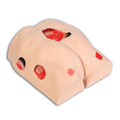 VATA Seymour II Wound Care Model - VATA Seymour II Simulator for Nursing Students and Medical Educators - Lightly Pigmented Wound Care Model - Realistic, Flexible, Molded Training Aid