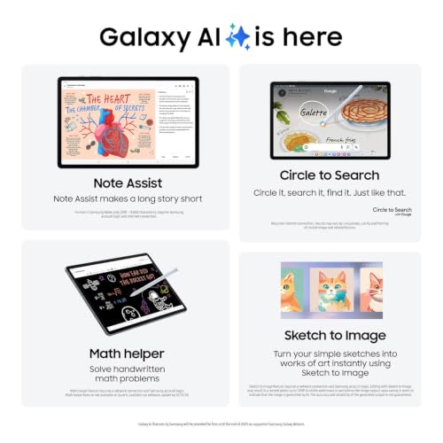 Image of Samsung Galaxy Tab S10+ 12.4 inch Tablet, 256GB, Silver + 27-Month Axiom Care