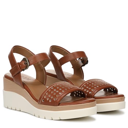 Naturalizer SOUL Women's Graciela Wedge Sandal Walnut Brown Perf 10 W by Naturalizer - Used condition - Image 9