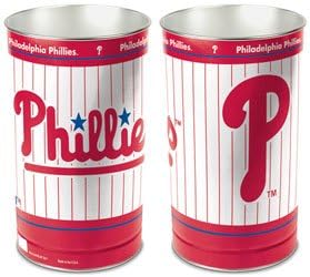 MLB Philadelphia Phillies 15 Waste Basket, Team Color, One Size