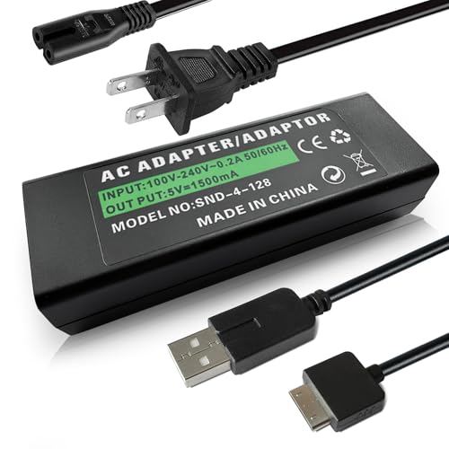 AC Power Charger Adapter with USB Charging Cable Cord for PSP GO- Wall Chargers Supply Kit for PSP GO PSP-N1000 Console