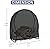 BOSKING 4 Feet Log Rack Cover 24"x24"x25" Inch Outdoor Heavy Duty Waterproof Firewood Rack Cover All Season Protection - Black