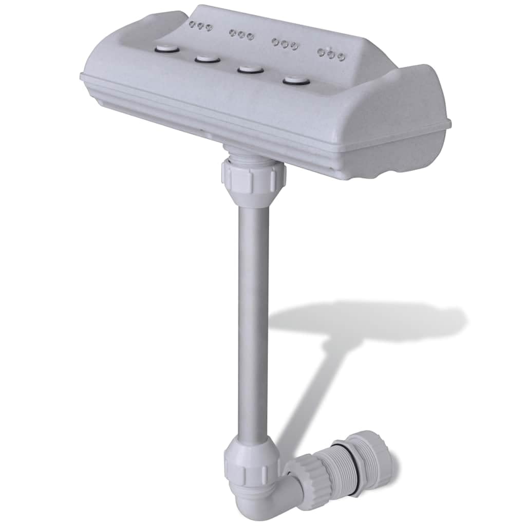 Fontanna basenowa LED, basen z 12 diodami LED, 4 dysze wodne, 310 x 430 mm, pompa zasilana wodą, akcesoria do jacuzzi, ogrodu, na taras