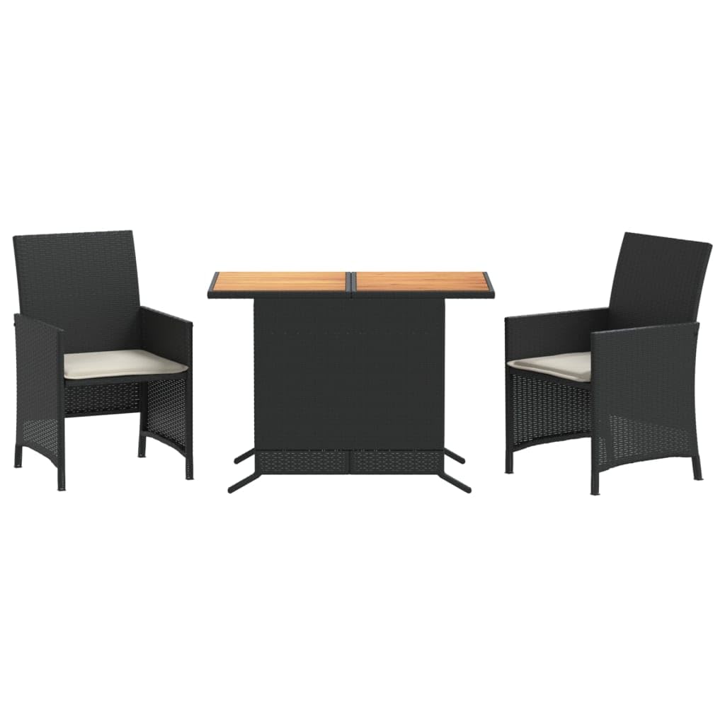 Ensemble de bistro avec coussins confortables pour petit espace