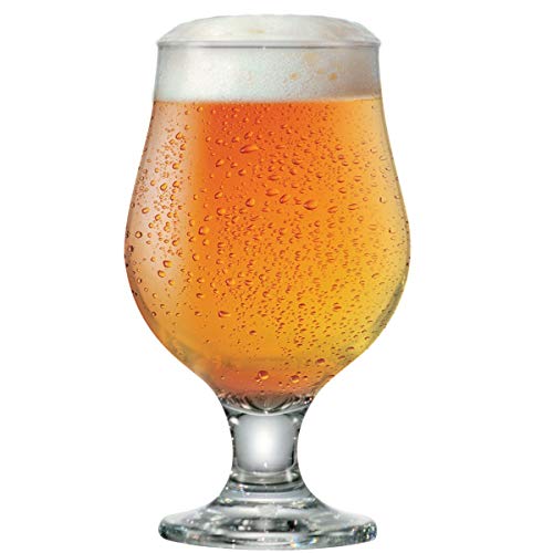 Jogo de Taças de Vidro para Cerveja Beer Master 380ml 12 Pcs - Ruvolo