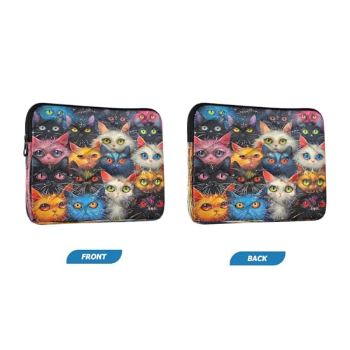 Funda para portátil 13-14 pulgadas impermeable ojos de gato miniatura 2