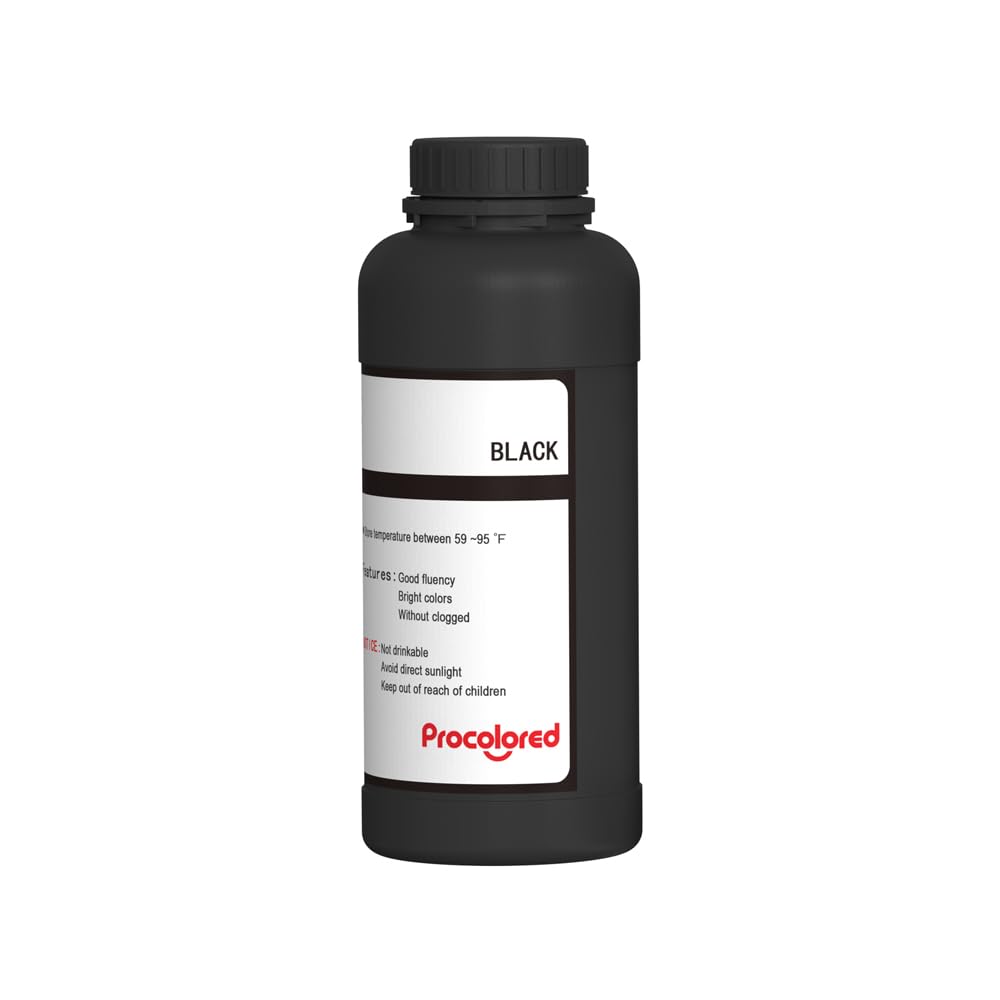 Procolored Recarga de Tinta UV DTF de 500 ml x 5 para Impresora UV DTF VF13PRO (CMYKW)