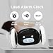 CLOCKY Extra Loud Alarm Clock for Heavy Sleepers on Wheels Rolls Runs Away Vibrating, Easy to Set Super Smart Snooze Digital Bed Shaker Alarm Clock Funny Gift for Adults Kids Teens Bedrooms (Black)