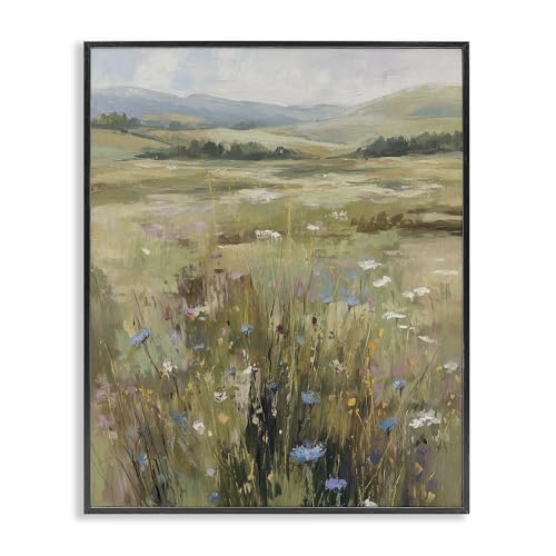 'Breezy Pastures Impression'| Framed Giclee Art