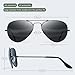 livho Sunglasses for Men Women Aviator Polarized Metal Mirror UV 400 Lens Protection