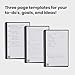 Rocketbook Fusion Reusable Undated Productivity Planner, Executive Size 6x8.8, Teal - Goals, Monthly and Weekly Calendar, Daily To-do List, Lined and Dotted Notes Pages