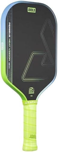 Vista 8 de JOOLA Agassi Heat Vision 16mm Pala de pickleball - Nueva forma con zona de punto dulce extendida - Superficie de fibra de carbono texturizada
