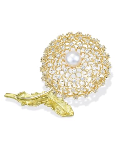 Image of Daisy Boutonniere Flower Lapel Pin Brooch Breastpin Sunflower Tie Pins Tie Tack Pins for Women Hat Jacket Suit