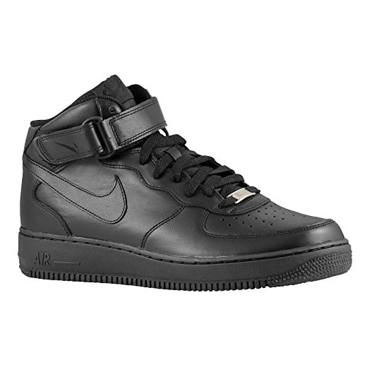Nike – Air Force 1 Mid GS – 314195004 – Färg: Grafit – svart – Storlek: 3,5