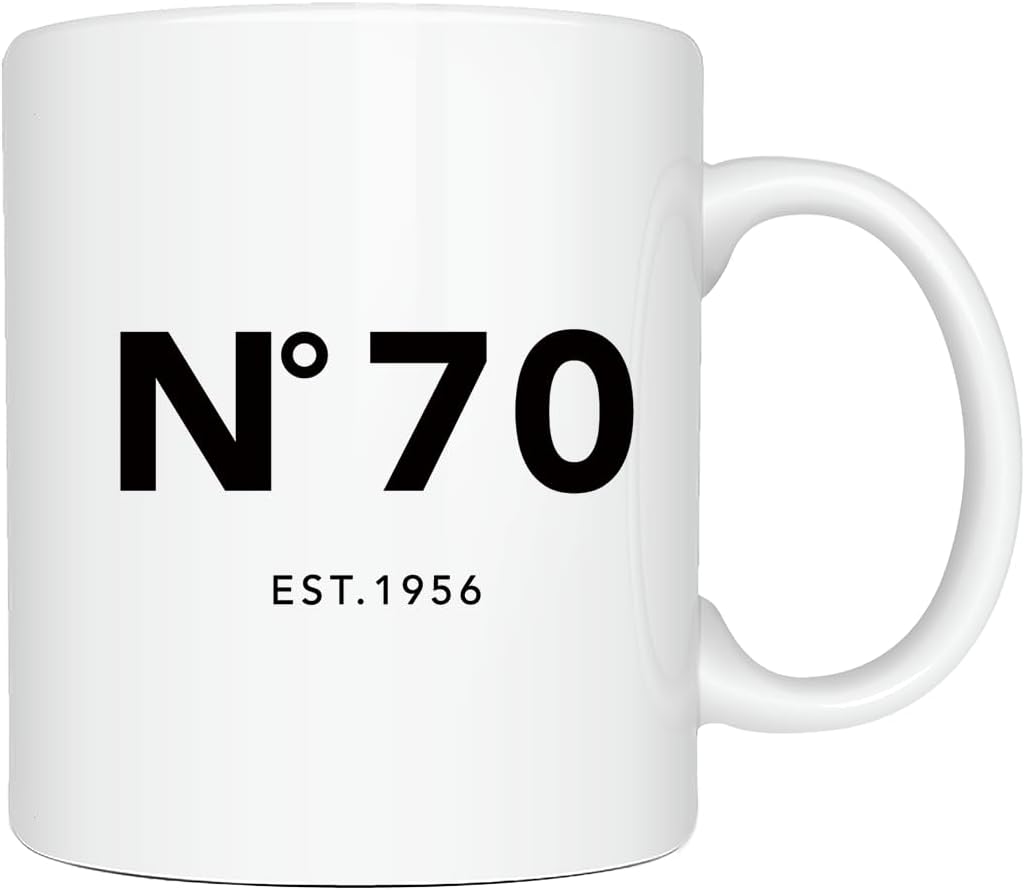 70th Birthday Gifts for Women Men,1956 Birthday Gifts for men Women Mom Dad Sister Best Friends 70th Birthday Mug Birthday Presents Coffee Mug White