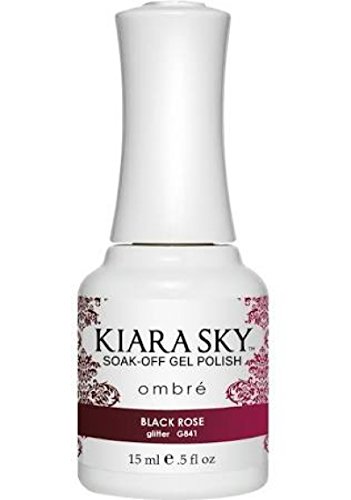 Kiara Sky Ombre Gel Polish (G841- Black Rose)