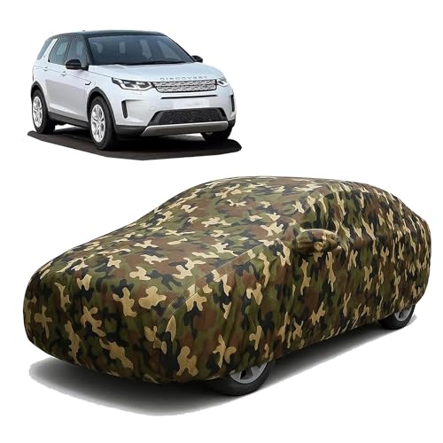 Image of Sulfar 100% Waterproof Car Body Cover Compatible with Mirror for Land Rover Discovery with Long Lasting Durable Material (Triple Stitched, Full Bottom Elastic, Camouflage Army)