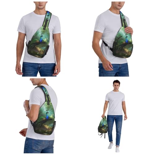 Mochila cruzada tipo sling para senderismo unisex miniatura 7