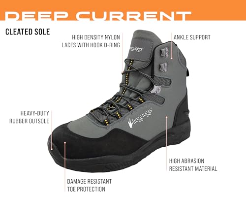 Image of FROGG TOGGS mens Deep Current Fishing Wading Boot in Cleated Or Felt