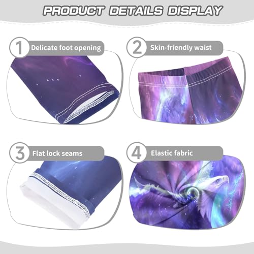 Toddler Girls Leggings Printed Yoga Pants Leggings Eagle Surrounded by Blue Lightning for Kids3