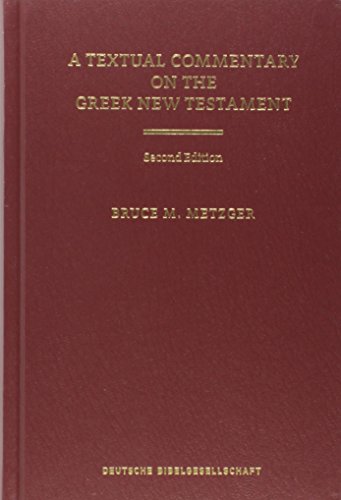  A Textual Commentary on the Greek New Testament PDF Ebook En Ligne