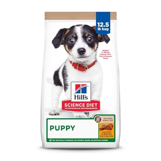 Hill's Science Diet Puppy, Puppy Premium Nutrition, Dry Dog Food, No Corn, Wheat, Soy Chicken & Brown Rice, 12.5 lb Bag