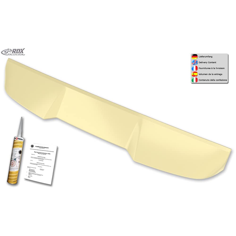 RDX Racedesign Alerón de techo compatible con Mercedes Clase V W447 2014- incl. AMG-Line (con portón trasero) (PUR-IHS), No pintado, RDDS157