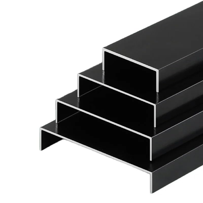 Perfil de canal U de aluminio, duradero y ligero para proyectos de bricolaje, construcción y mejoras del hogar