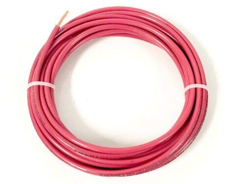 JumpingLight 25 FEET THHN THWN-2 8 AWG Gauge RED Stranded Copper Building Wire VW-1 Cables Electronic Stranded Wire Cable Electrics DIY