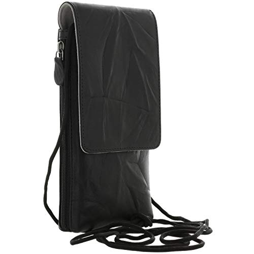 XiRRiX - Funda de piel para smartphone Motorola One Action/Vision (Samsung Galaxy A50 A51, M21, M30s, M31, A71, Note 8 9 y 10+), color negro