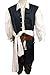 CosplaySky Halloween Pirate Costume Pirates of The Caribbean Jack Sparrow Outfit Medium