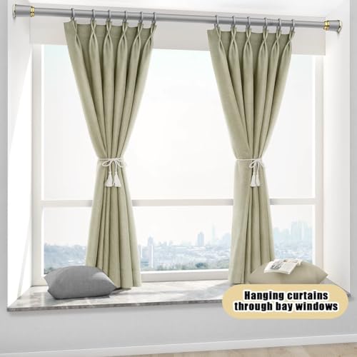 Tringle à rideaux télescopique 33 mm ajustable de 40 à 500 cm