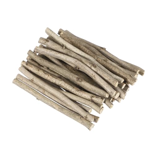 PATIKIL 25 Pcs 4inch Wood Log Sticks, 0.2-0.31inch in Diameter Natural Driftwood for Crafts Wooden Craft Sticks for DIY Crafting Photo Props Driftwood Decor, Red-Bud Wood