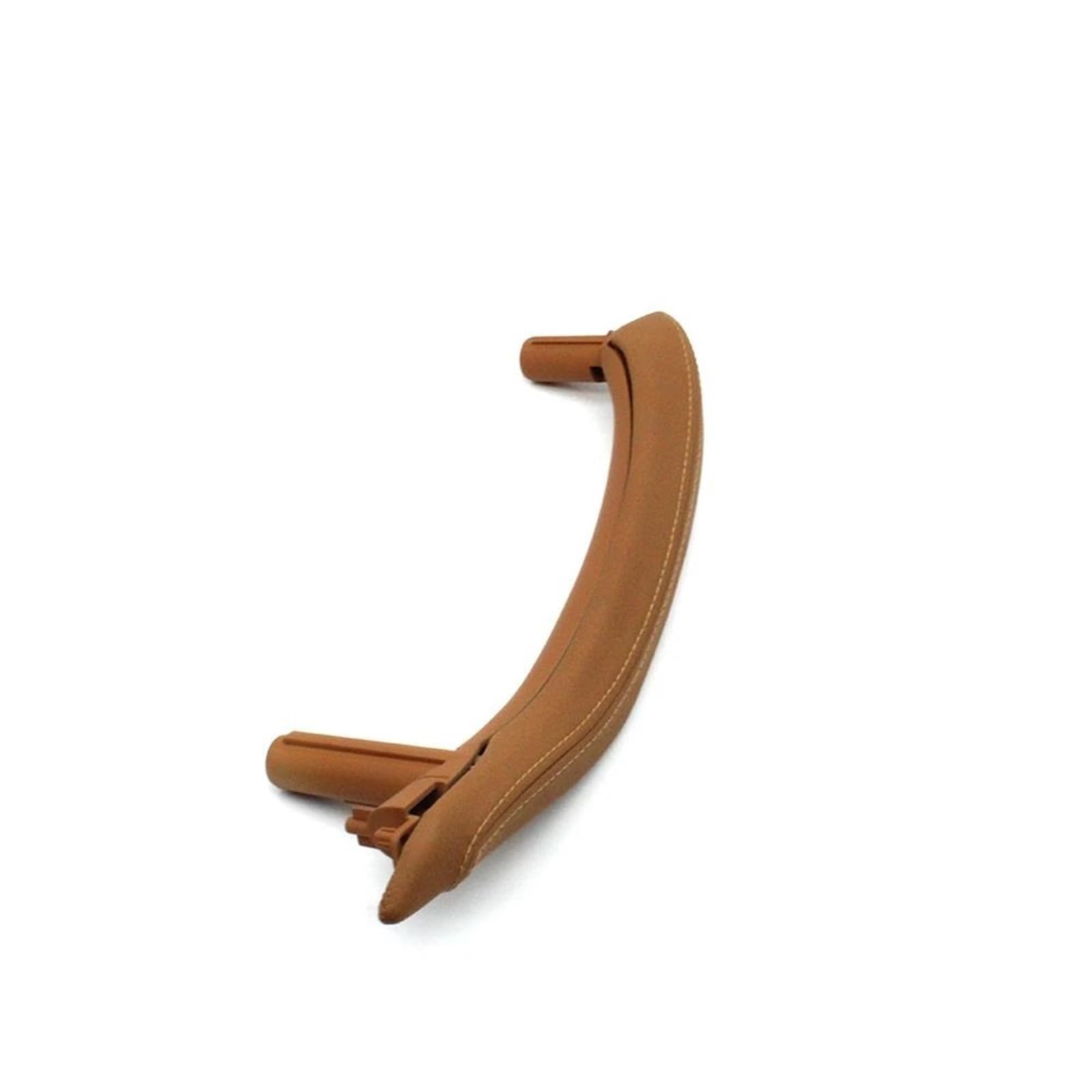 NOHEEU Car Interior Passenger Door Pull Handle with Outer Leather Cover Trim for BMW X5 X6 F15 F16 2014-2018(Champaane Left11)