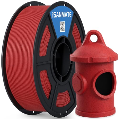 Image of iSANMATE 3D Printer Filament ASA Marble Red Granite, UV & Weather Resistant ASA Filament Perfect for Outdoor Functional Parts, for Bambu Lab 3D Printers,AMS,AMSLite, 1kg Spool (2.2lbs)