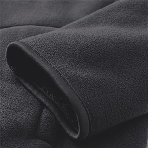 Image of Cromoncent Men's Full Zip Reversible Polar Fleece Hoodie Jacket Fall Winter Outwear, Dark Grey, Medium